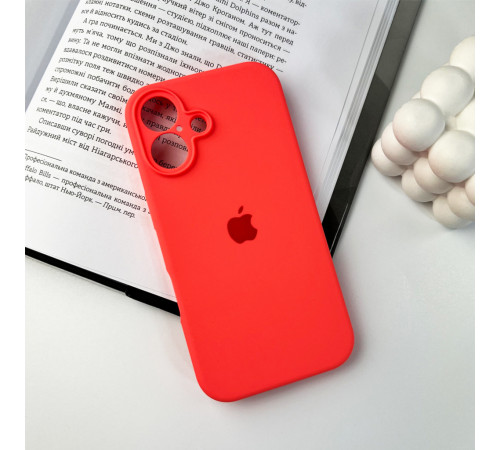 Чохол для смартфона Silicone Full Case AA Camera Protect for Apple iPhone 16 18,Peach (FullAAi16-18)
