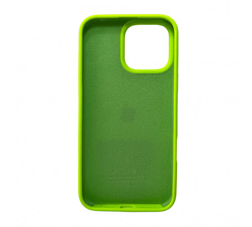 Чохол для смартфона Silicone Full Case AA Open Cam for Apple iPhone 16 Pro Max 24,Shiny Green (FullOpeAAi16PM-24)