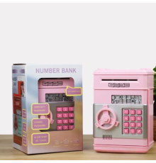 Скарбничка Електронна Скарбничка сейф NUMBER BANK чорний 48)