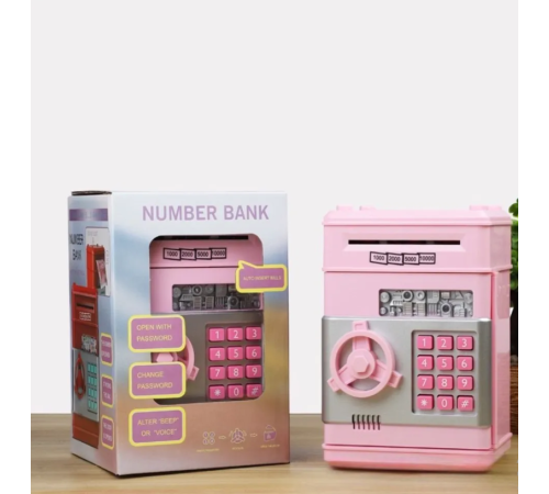 Копилка  Электронная Копилка сейф NUMBER BANK     (  48)
