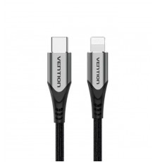 Кабель Vention USB 2.0 C to Lightning Cable 1M Gray Aluminum Alloy Type (TACHF) (TACHF)