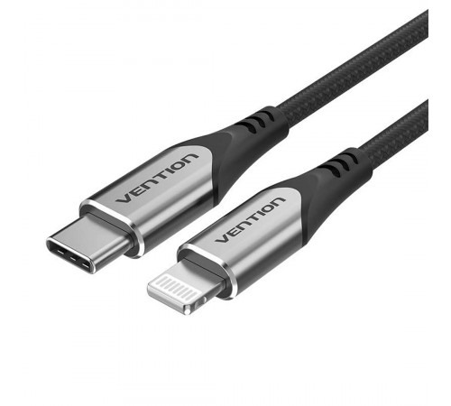 Кабель Vention USB 2.0 C to Lightning Cable 1M Gray Aluminum Alloy Type (TACHF) (TACHF)