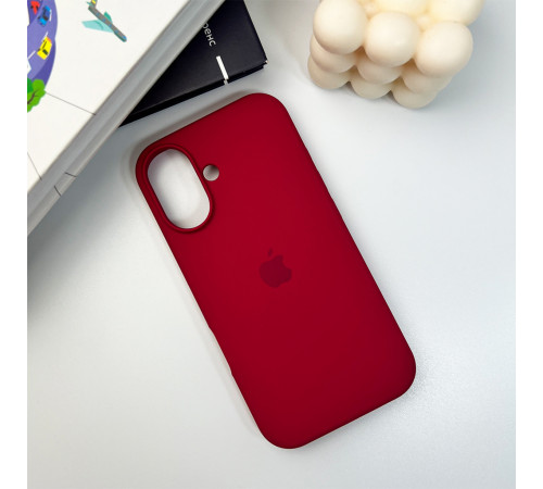 Чохол для смартфона Silicone Full Case AA Open Cam for Apple iPhone 16 35,Maroon (FullOpeAAi16-35)