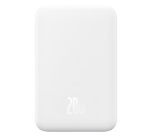 Зовнішній акумулятор Baseus Magnetic Mini Wireless Fast Charge Power Bank 5000mAh 20W Stellar White（With Simple Series Charging Cable Type-C to Typ (P10022107223-00)