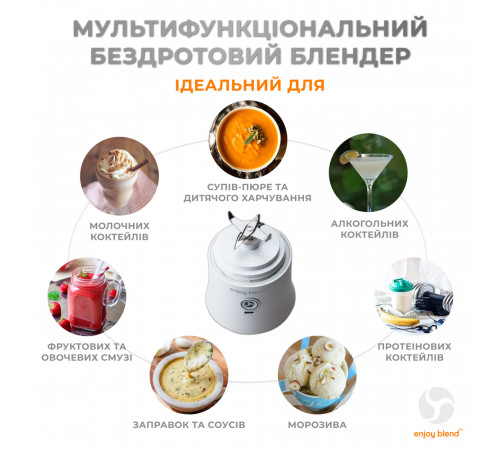 Портативний блендер ENJOY BLEND 63761029 білий (63761029)