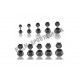 Гантели шестигранные Rubber Hexagon Dumbbell. Цена за 1 кг