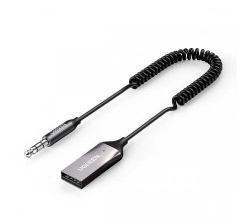 Bluetooth-ресивер UGREEN CM309 Bluetooth Car Receiver Aux with Mic Space Gray (UGR-70601)