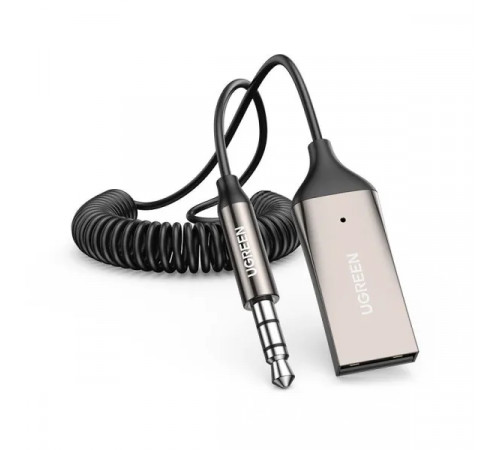 Bluetooth-ресивер UGREEN CM309 Bluetooth Car Receiver Aux with Mic Space Gray (UGR-70601)