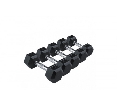 Гантели шестигранные Rubber Hexagon Dumbbell. Цена за 1 кг
