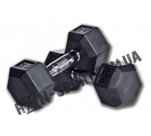 Гантели шестигранные Rubber Hexagon Dumbbell. Цена за 1 кг