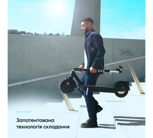 Електросамокат OKAI ES30-NEON PRO Black 10", 350(700)W, 14.7Ah, 80km, 25km\h, 25%, NFC, App, 21kg (ES30-B)