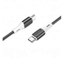 Кабель BOROFONE BX79 Type-C to Type-C 3A,60W, 1m, silicone, silicone connectors, Black (6974443384802)