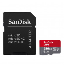 Карта памяти microSDXC (UHS-1) SanDisk Ultra 256Gb class 10 A1 (150MB/s) (adapter SD) (SDSQUAC-256G-GN6MA)