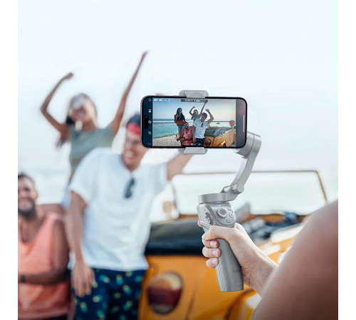 Триосьовий стабілізатор HOCO K24 Support 3-axis smart gimbal Gray (6942007635547)