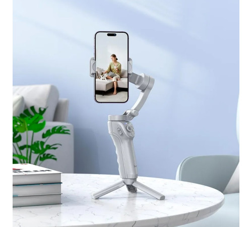 Триосьовий стабілізатор HOCO K24 Support 3-axis smart gimbal Gray (6942007635547)