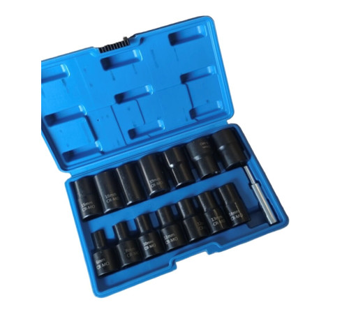 Набор  шарнирный   головок 14 шт+1 шт   sleeve	ь (10)