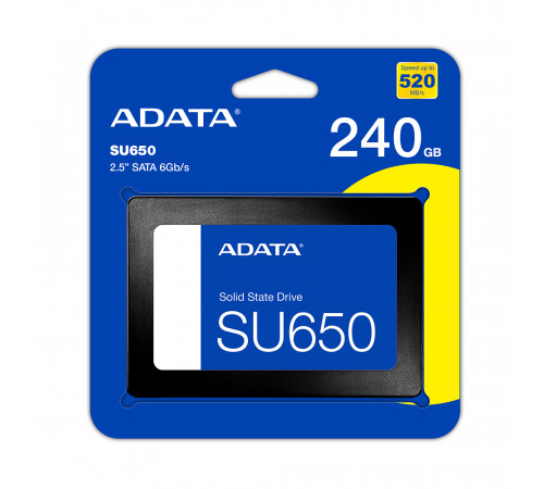 Накопичувач SSD ADATA Ultimate SU650 240GB 2.5" SATA III 3D NAND (ASU650SS-240GT-R)