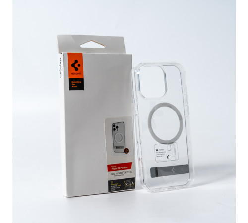 Чохол Spigen AAA Magnetic Clear Stand for Apple iPhone 13 Transparent (SPGCLST13)