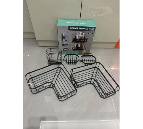 Угловая Полка  для ванной без сверления   LY-928   (20)