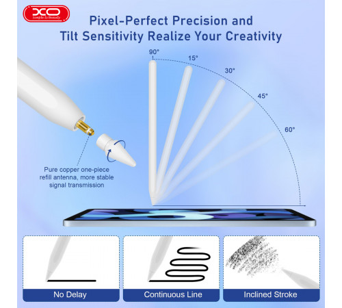 Стилус XO ST-05 iPad 2 Generation Wireless Charging Pen