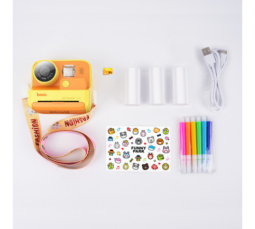 Дитяча фотокамера Hoco DV200 з функцією друку (два об'єктива)