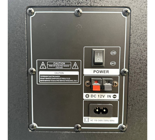 УЦІНКА Колонка VIP JT-1210 з RGB-підсвічуванням та 2-ма мікрофонами (40,5*40,2*109,5 см) (тріщина на верхній частині)