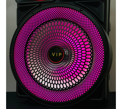 УЦІНКА Колонка VIP JT-1268 з RGB-підсвічуванням та мікрофоном (35*28,5*53,5 см) (Дефект в описі)