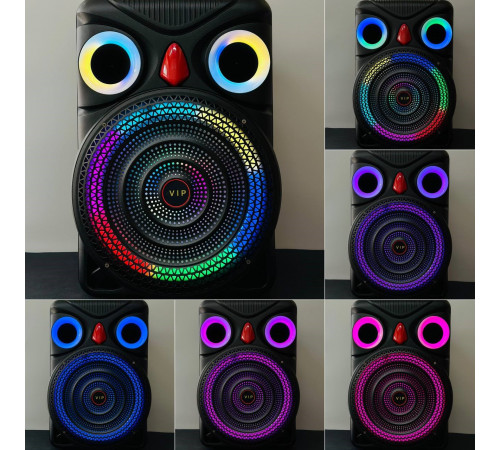 УЦІНКА Колонка VIP JT-1588 з RGB-підсвічуванням та мікрофоном (45,3*38,8*66,8 см) (працює тільки від мережі)