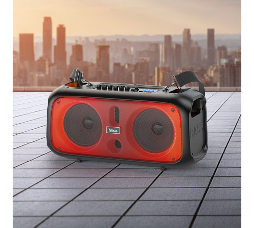 УЦІНКА Портативна колонка Hoco BS54 Party з 2-ма мікрофонами (49,3*22,53*24,73 см) (під ремонт)