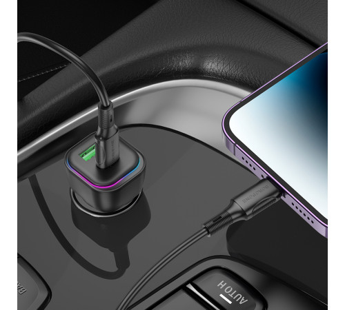 Автомобільний зарядний пристрій Borofone BZ28A Trophie PD30W+QC3.0