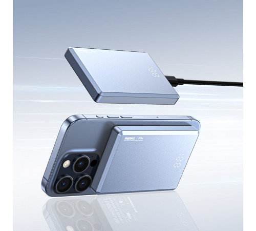 УМБ Power Bank Remax RPP-109 Vocard Pro Series Magnetic 10000mAh PD20W з  бездротовою зарядкою