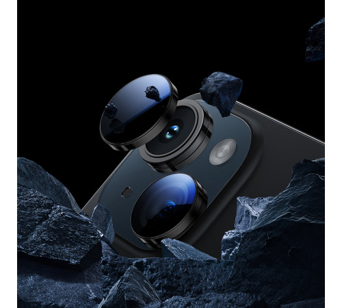 Захисне скло на камеру Hoco Crystal clear HD 3D metal frame iPhone 15-15 Plus (V14) (1 шт)