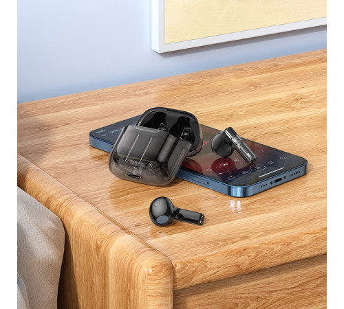 Бездротові навушники Borofone BW23 Crystal bean Transparent Edition