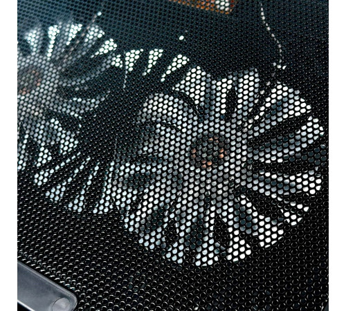 Підставка-охолоджувач для ноутбука N33 RGB light з тримачем для телефону 12-17inch (2 Fan)