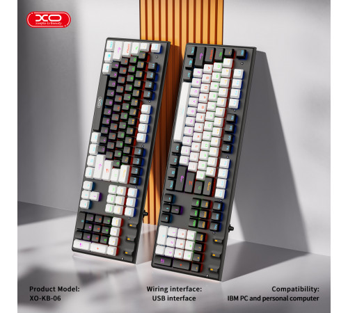 Клавіатура дротова XO KB-06 з підсвіткою + Мишка