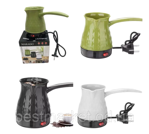 Турка Електрична Marado MA-1625 Кавоварка Електротурка (60)