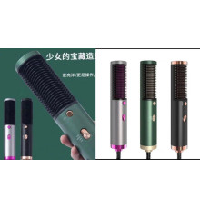 Салонна щітка з гарячим повітрям, випрямляч плойка, гребінець 3 в 1Ramindong JMJ-189 437 (40)