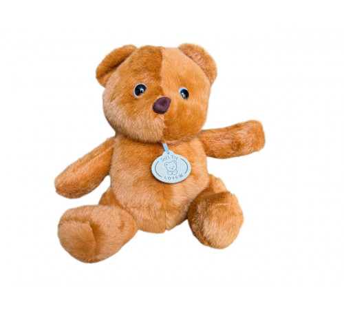 М’яка іграшка Ведмедик з етикеткою 20 см