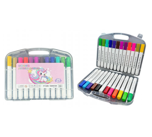 Набір акрилових маркерів ЄДИНОРІГ 24 шт (60 шт/ящ)