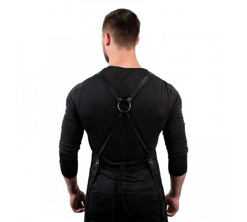 Кухарський фартух Daddy Smoke із тканини чорний