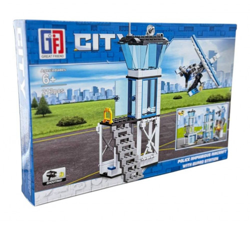 Конструктор CITY 123-550 “Поліцейська вежа з вертолітним майданчиком”