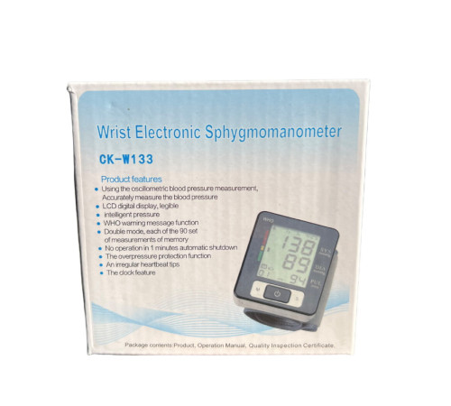 Тонометр ZOSS    CK - W133  с речевым сопровождением,  тонометр на запястье(100)