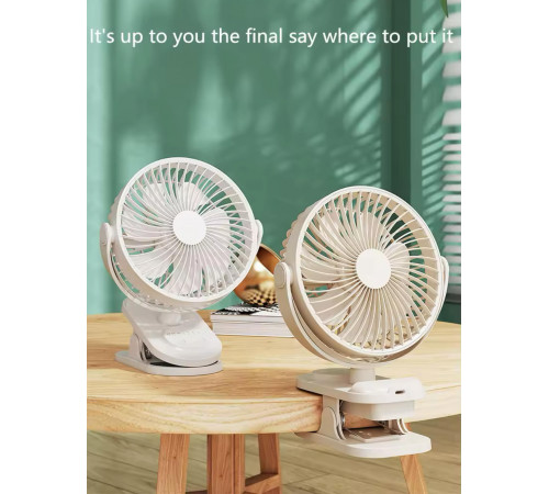 Вентилятор Міні USB із прищіпкою Fan F-2 LY-850 (40) (45)