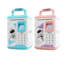 Скарбничка Електро сейф ROBOT BODYGUARD тільки Рожевий (48)