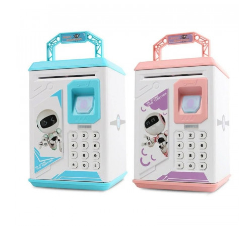 Скарбничка Електро сейф ROBOT BODYGUARD тільки Рожевий (48)