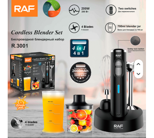 Ручний блендер 4 в 1 R.3001 USB¶4 in 1 RAF (12)