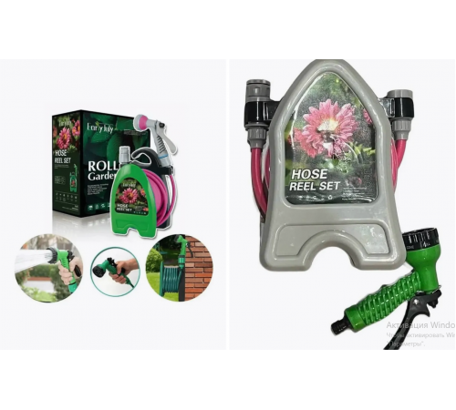 ШЛАНГ Гнучкий садовий шланг з пістолетом-розпилювачем 10 м LY-907 (9)