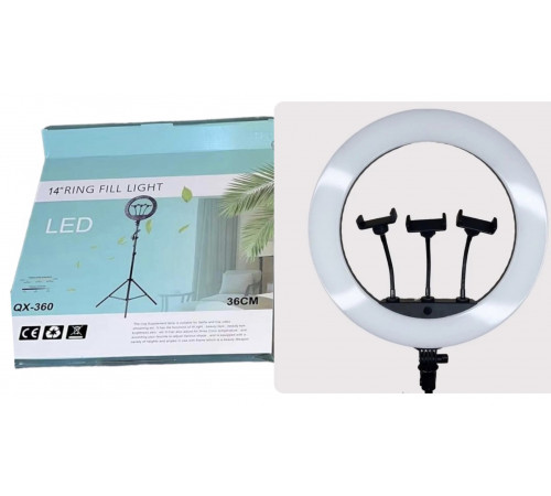 кільцева лампа Ring Fill Light QX-360 QX-300 36 см HA-4 (20)