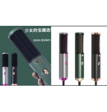 Салонна щітка з гарячим повітрям, випрямляч плойка, гребінець 3 в 1Ramindong JMJ-189 437 (40)