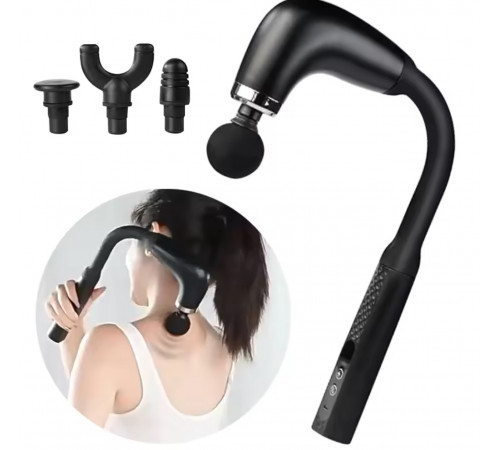 Вібраційний масажний Пістолет для розслаблення м'язів, масажер для спини та шиї LY-777 (20)